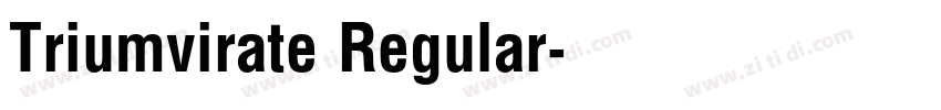 Triumvirate Regular字体转换 Triumvirate Regular字体转换